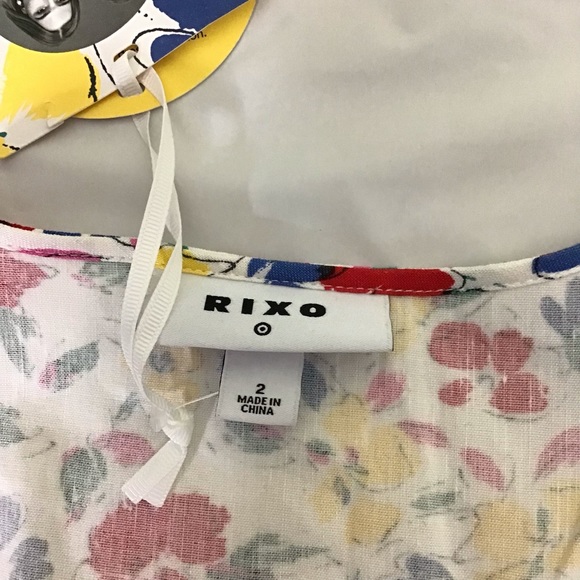 Rixo X Target Floral Short Sleeve button Up Dress Sz. 2 Discontinued - Picture 8 of 8